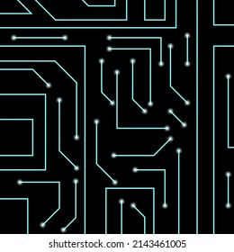 Technischer Hintergrund. Cyberpunk-Hintergrund. SCIFI.