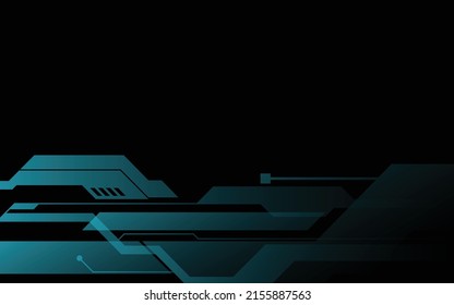 Technology background, dark blue modern abstract luxury geometric shape. Premium wallpaper for template, backdrop, brochure, poster, website or banner. 