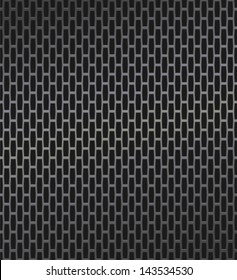 Technology background with dark metal texture. Seamless perforated pattern for web user interfaces (GUI), applications (apps) and business presentations.