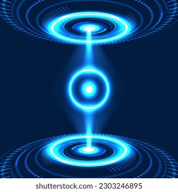 Technology background data connection brings data from the internet network to use. and also forwarded that takes time to combine in a short time. Technology circle with the circle light