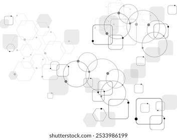 Technology background design and communication connection. 