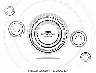 Technology Background Digital Circle EPS10