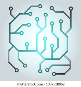 Technology background with digital circuit board