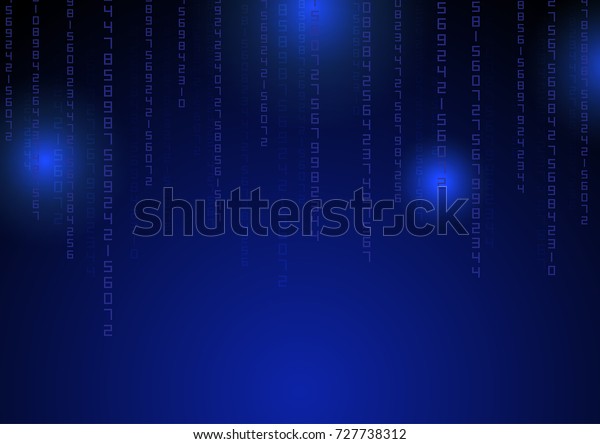 Numbers Data Background Technology Background Digital Number Data Concept Stock Vector (Royalty ...