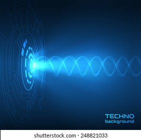 Technology background. Dna. Medical background. Vector eps10.