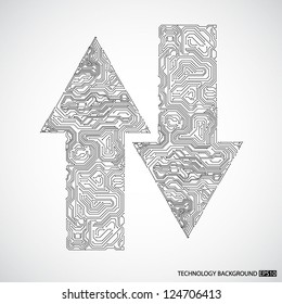 Technology background. EPS10 vector