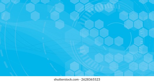 Technology background futuristic abstract blue and digital bright lights, design of vector illustration.
