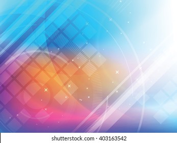 Technology background futuristic abstract blue and digital bright lights, design of vector illustration.