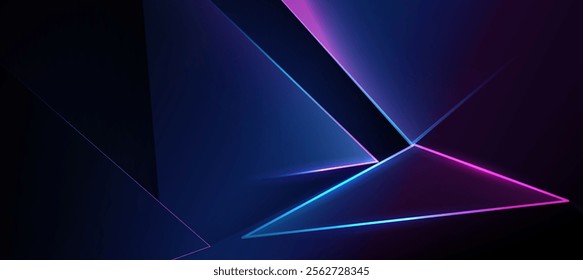 Technology background, Futuristic abstract digital background with dark blue and neon red lines