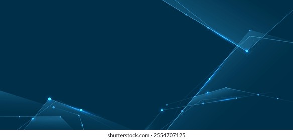 Technology background, Futuristic digital background with dark blue and lines EPS 10