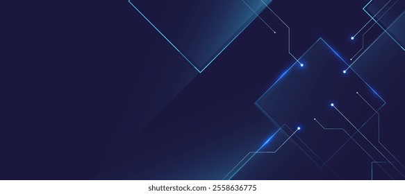 Technology background, Futuristic digital background with dark blue and lines EPS 10