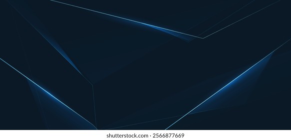 Technology background, Futuristic digital background with dark blue and lines EPS 10