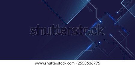 Technology background, Futuristic digital background with dark blue and lines EPS 10