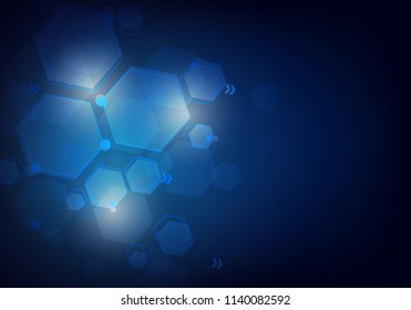 technology background geometric abstract hexagon 