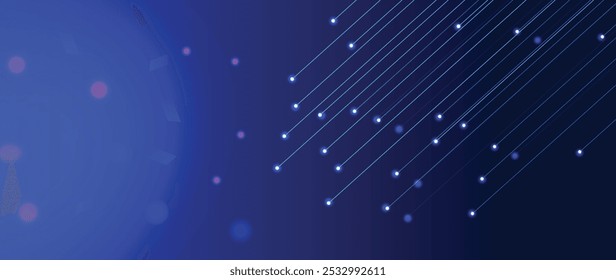 Technologie Hintergrund geometrisches Design mit blauer Farbe.