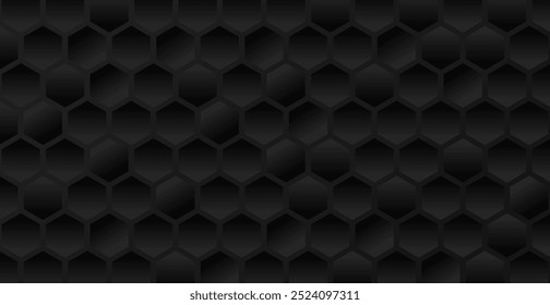 Technology Background With Geometric Hexagon. Abstract Business Wallpaper. Minimalist Banner. Vector Illustration