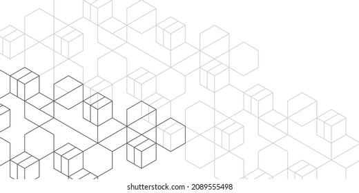 Technology Background .Geometric Lines.Abstract Tech.Technical Drawing.Vector Illustration.