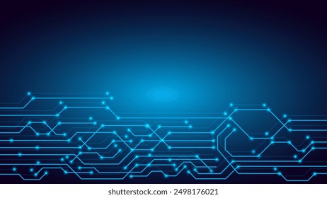Technology Background Geometrical Shape Template Design