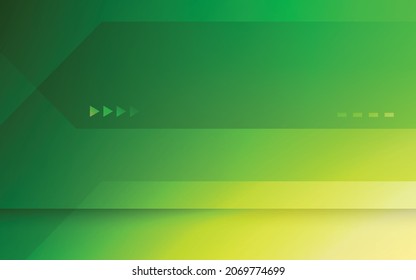 Technology background, green modern abstract luxury geometric shape. Premium wallpaper for template, backdrop, brochure, poster, website or banner. 