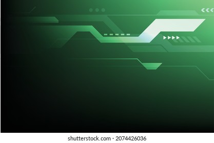 Technology background, green modern abstract luxury geometric shape. Premium wallpaper for template, backdrop, brochure, poster, website or banner. 