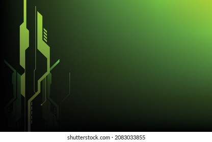 Technischer Hintergrund, grüne, moderne abstrakte, luxuriöse geometrische Form. Premium-Bildschirmhintergründe für Vorlage, Hintergrund, Broschüre, Poster, Website oder Banner. 