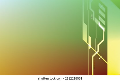 Technology background, green modern abstract luxury geometric shape. Premium wallpaper for template, backdrop, brochure, poster, website or banner.