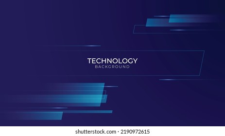 Diseño de movimiento de alta velocidad de fondo tecnológico. Resumen del concepto futurista de fondo dinámico. Formas geométricas con efecto de velocidad de luz. Ilustración del vector