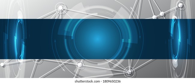 Technology background Hi-tech communication concept innovation abstract background vector illustration