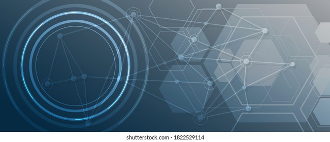 Technology background Hi-tech communication concept innovation abstract background vector illustration
