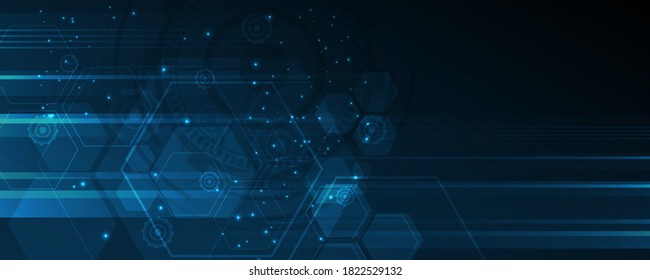 Technology background Hi-tech communication concept innovation abstract background vector illustration
