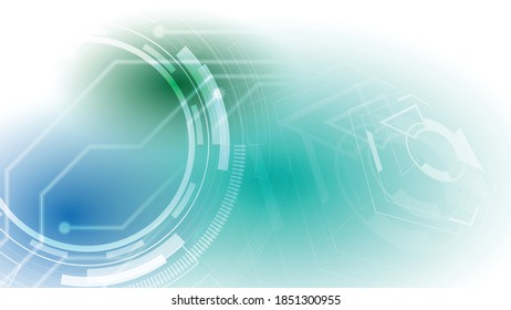 Fondo tecnológico Ilustración vectorial abstracta del concepto de comunicación de alta tecnología
