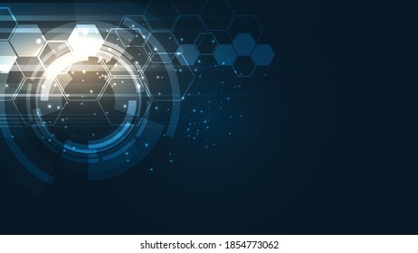 Technology background Hi-tech communication concept innovation abstract background vector illustration
