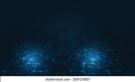 Technology background Hi-tech communication concept innovation abstract background vector illustration
