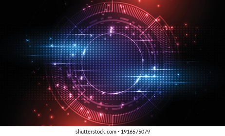 Technology background Hi-tech communication concept innovation abstract background vector illustration
