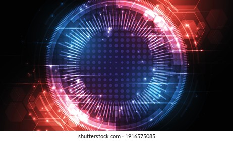 Technology background Hi-tech communication concept innovation abstract background vector illustration
