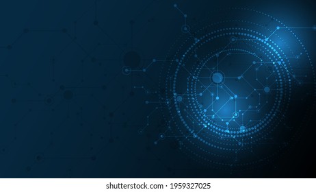 Technology background Hi-tech communication concept innovation abstract background vector illustration