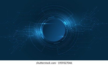 Technology background Hi-tech communication concept innovation abstract background vector illustration