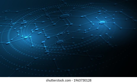 Technology background Hi-tech communication concept innovation abstract background vector illustration
