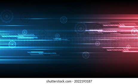 Technology background Hi-tech communication concept innovation abstract background vector illustration
