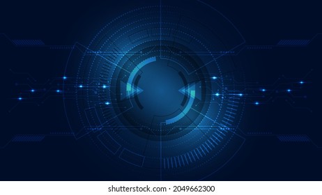 Technology background Hi-tech communication concept innovation abstract background vector illustration