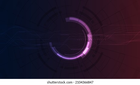 Technology background Hi-tech communication concept innovation abstract background vector illustration
