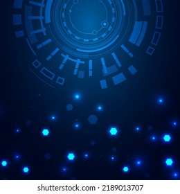 Technology background Hi-tech communication concept innovation abstract background vector illustration. Abstract circle digital.Vector abstract futuristic background.Technology concept