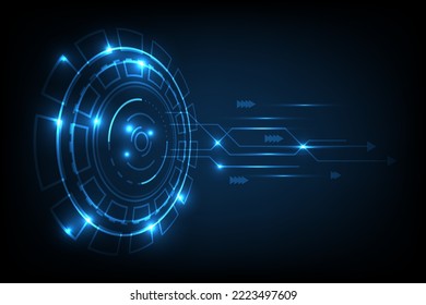 Technology background Hi-tech communication concept innovation abstract background vector illustration