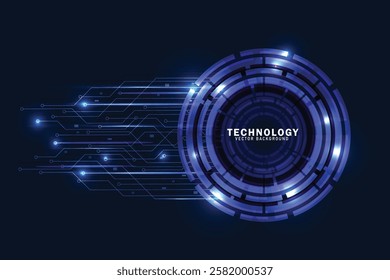 Technology background Hi-tech communication concept innovation abstract background