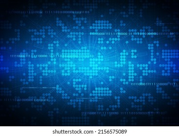 technology background with hi-tech digital data connection system and computer electronic design