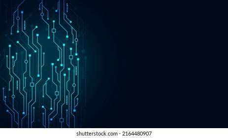 technology background with hi-tech digital data connection system and computer electronic design