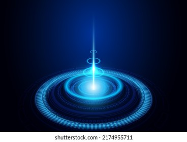 technology background with hi-tech digital data 