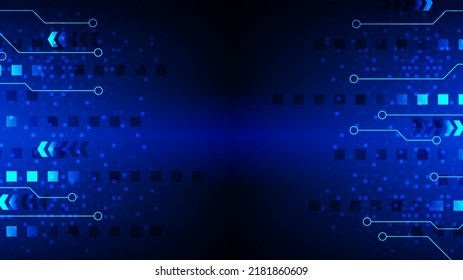 technology background with hi-tech digital data