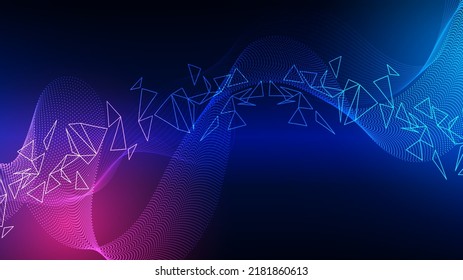 technology background with hi-tech digital data