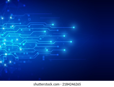 technology background with hi-tech digital data 